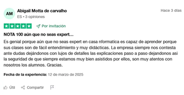 Aquí tienes otra opinión de un alumno de Crypto Heroes Pro